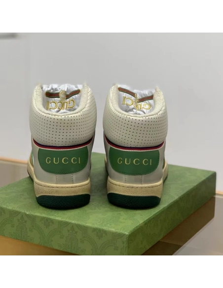 Gucci High-top Distressed sneakers,GUCCI SNEAKERS,High quality Free shipping