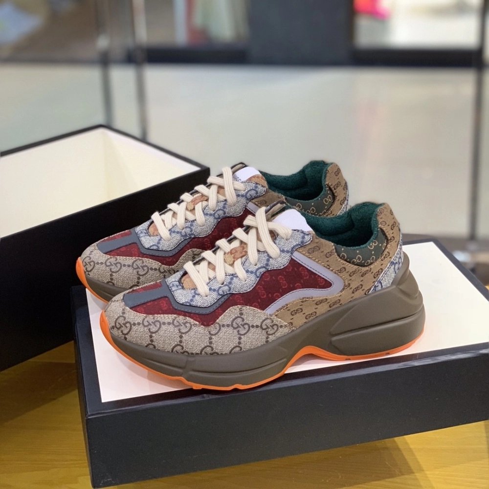 Gucci Retro Clunky Sneaker,GUCCI SNEAKERS,High quality Free shipping