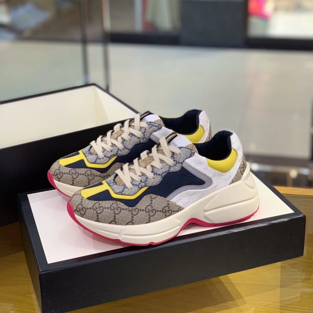 Gucci Retro Clunky Sneaker,GUCCI SNEAKERS,High quality Free shipping