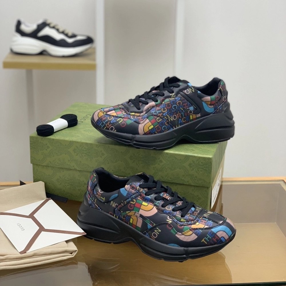 Gucci Retro Clunky Sneaker,GUCCI SNEAKERS,High quality Free shipping