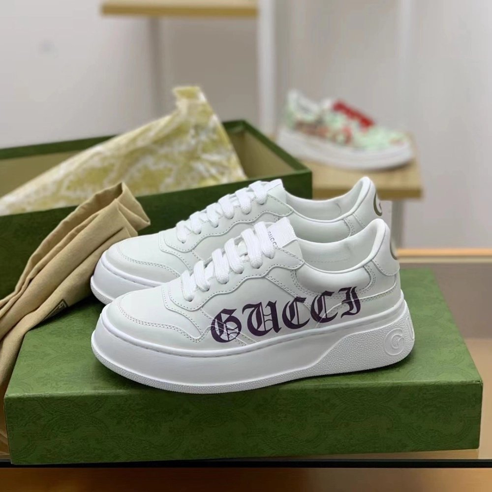Gucci sneakers Cowhide,GUCCI SNEAKERS,High quality Free shipping