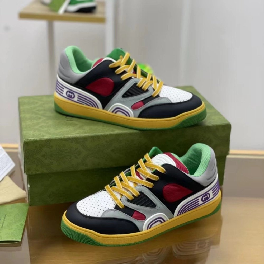 Gucci sneakers Cowhide+Breathable mesh,GUCCI SNEAKERS,High quality Free shipping