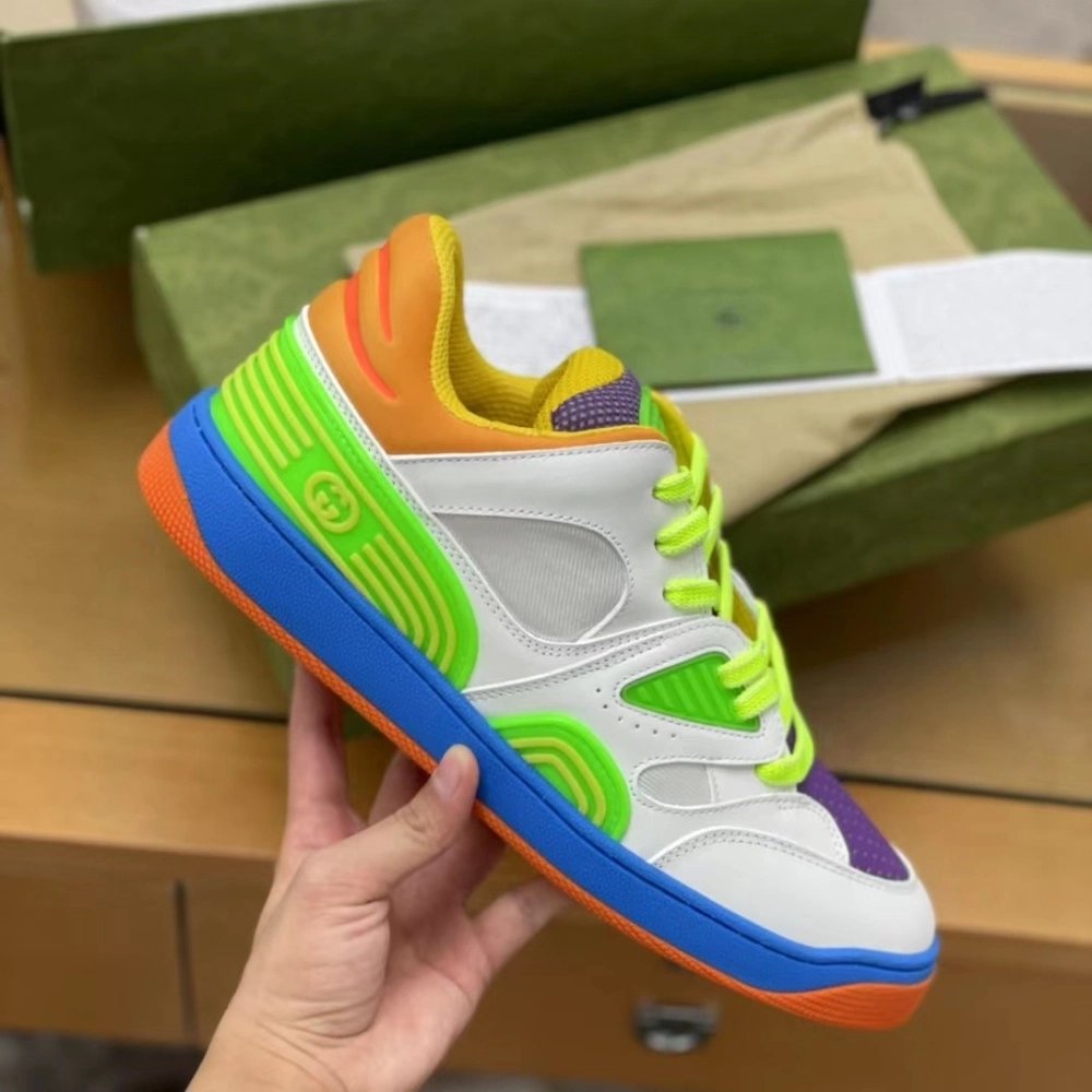 Gucci sneakers Cowhide+Breathable mesh,GUCCI SNEAKERS,High quality Free shipping