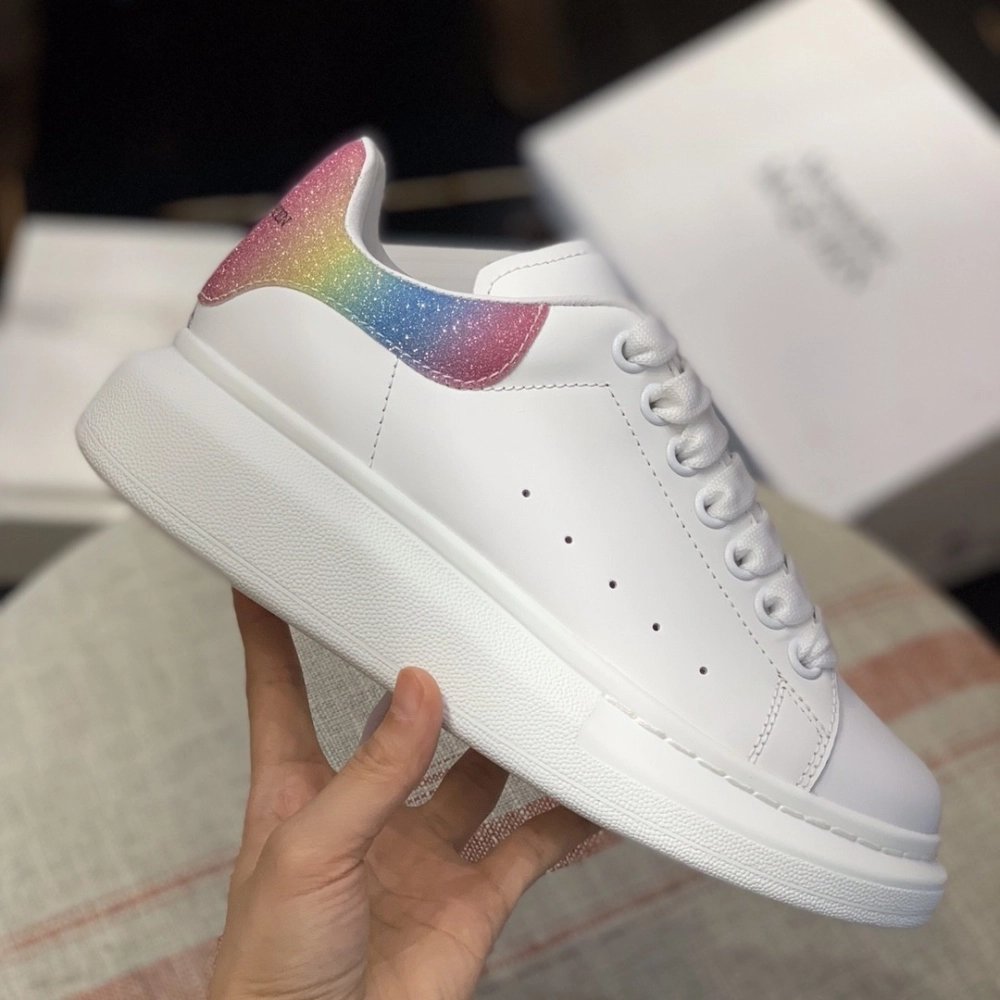 Alexander McQueen MQ rainbow tail Sneakers,Alexander McQueen,High quality Free shipping