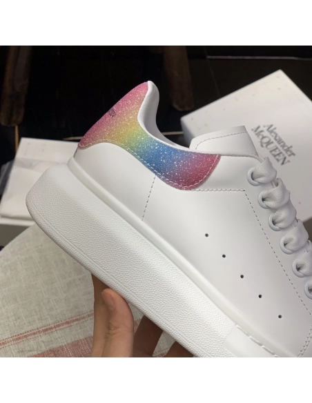 Alexander McQueen MQ rainbow tail Sneakers,Alexander McQueen,High quality Free shipping