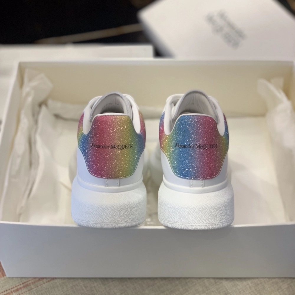 Alexander McQueen MQ rainbow tail Sneakers,Alexander McQueen,High quality Free shipping