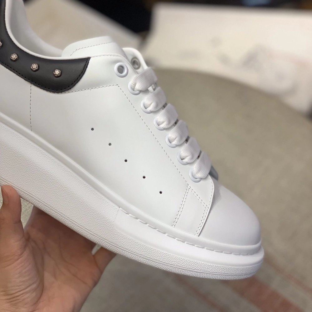 Alexander McQueen MQ black tail Rose nail Sneakers,Alexander McQueen,High quality Free shipping