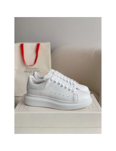 Alexander McQueen MQ white cowhide tail Sneakers,Alexander McQueen,High quality Free shipping