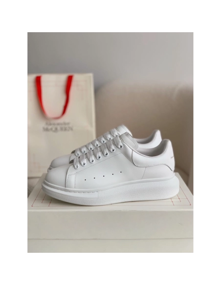 Alexander McQueen MQ white cowhide tail Sneakers,Alexander McQueen,High quality Free shipping