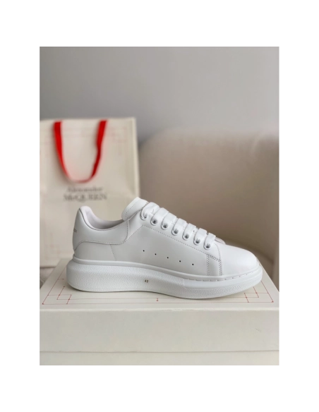 Alexander McQueen MQ white cowhide tail Sneakers,Alexander McQueen,High quality Free shipping
