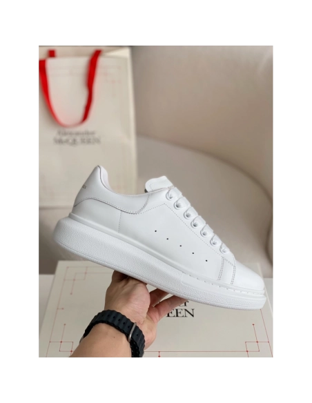 Alexander McQueen MQ white cowhide tail Sneakers,Alexander McQueen,High quality Free shipping