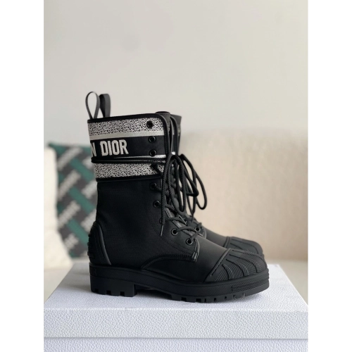 Dior D-Major black womens boots,DIOR SNEAKERS,High quality Free shipping