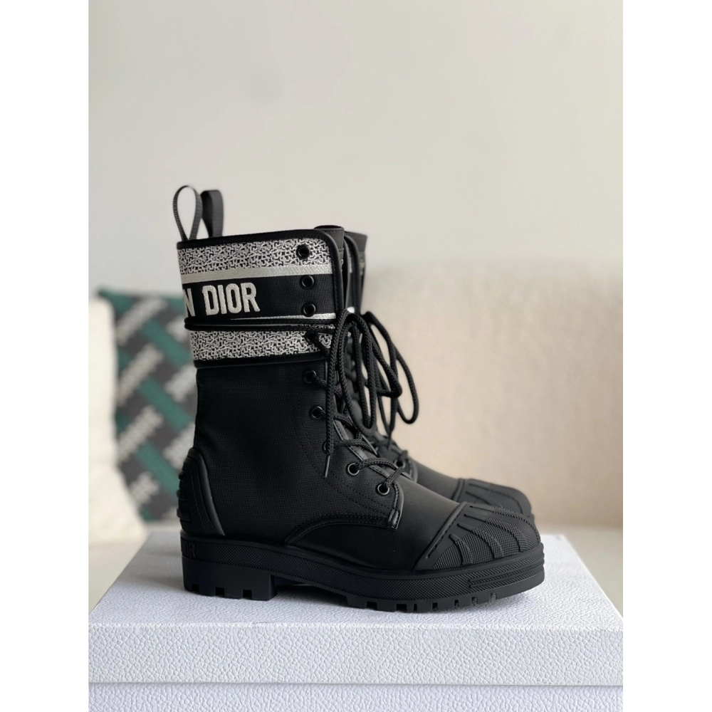 Dior D-Major black womens boots,DIOR SNEAKERS,High quality Free shipping