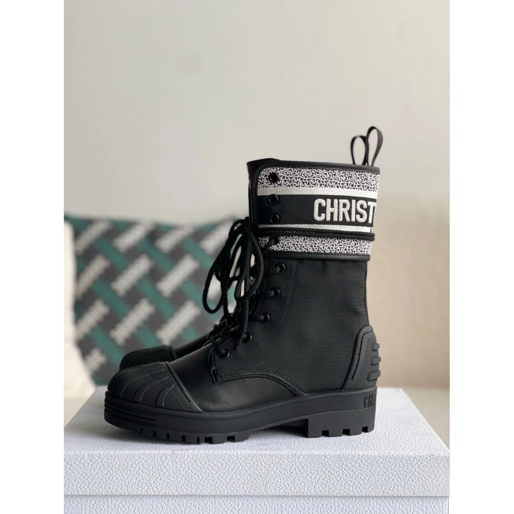 Dior D-Major black womens boots,DIOR SNEAKERS,High quality Free shipping