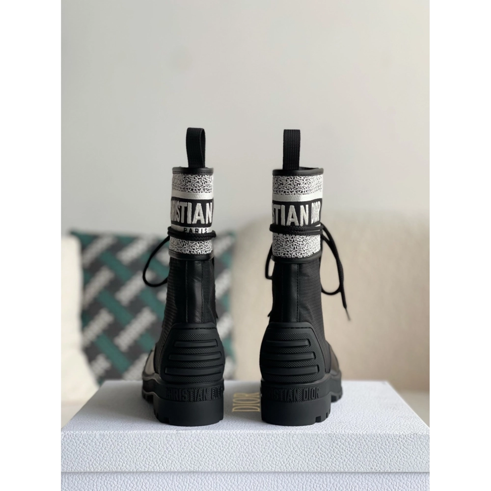 Dior D-Major black womens boots,DIOR SNEAKERS,High quality Free shipping