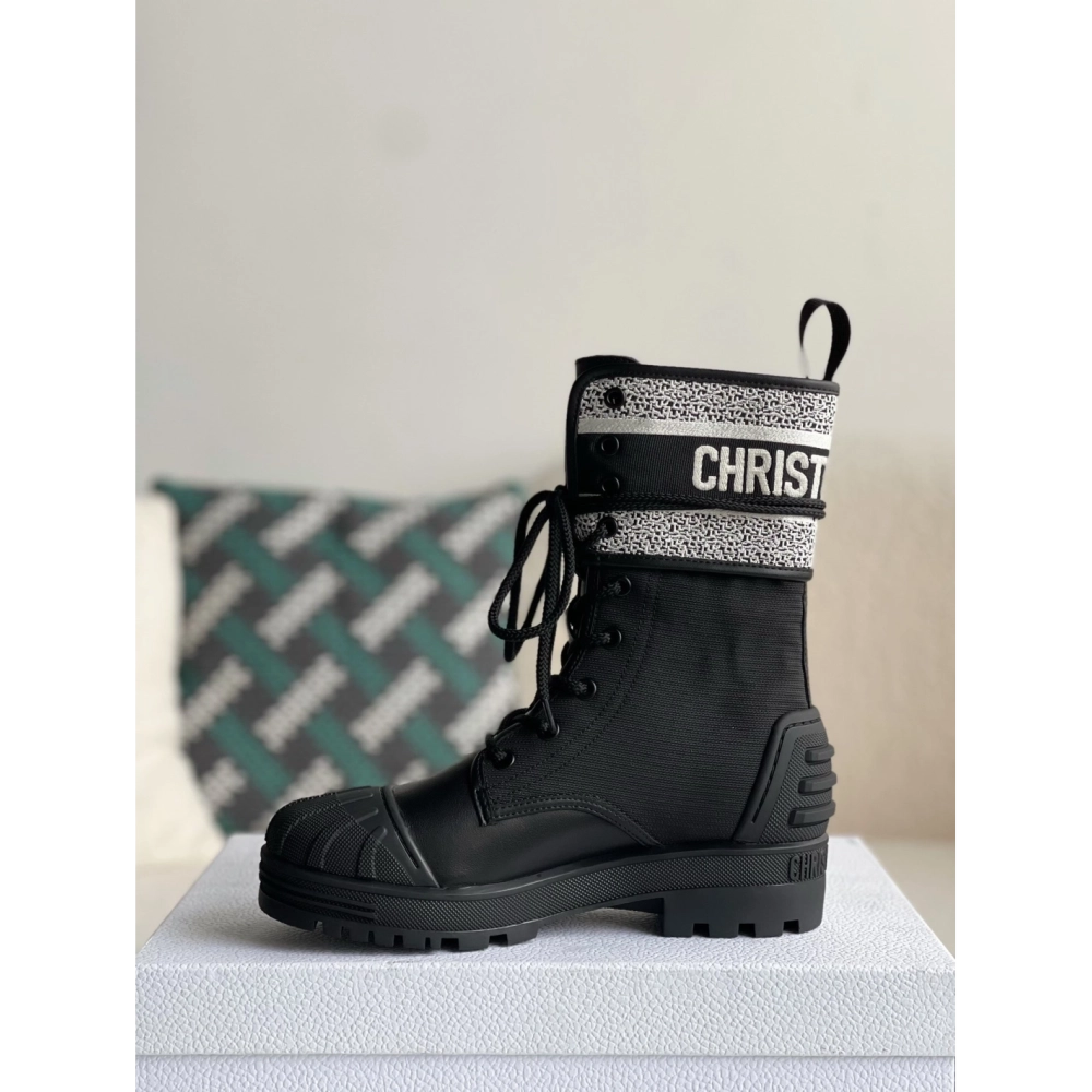 Dior D-Major black womens boots,DIOR SNEAKERS,High quality Free shipping
