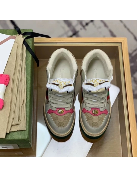 Gucci High-top Distressed sneakers,GUCCI SNEAKERS,High quality Free shipping