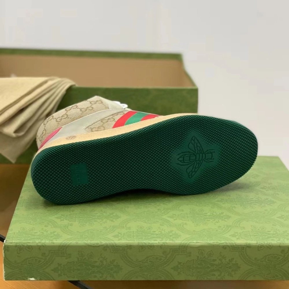 Gucci High-top Distressed sneakers,GUCCI SNEAKERS,High quality Free shipping