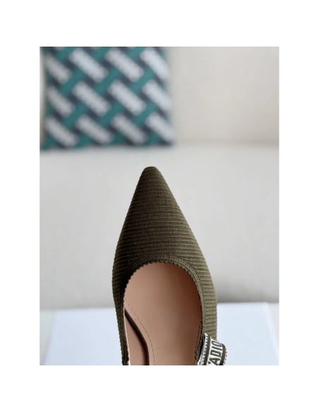 Dior Pointed toe slingback high heels 6.5cm,DIOR SNEAKERS,High quality Free shipping