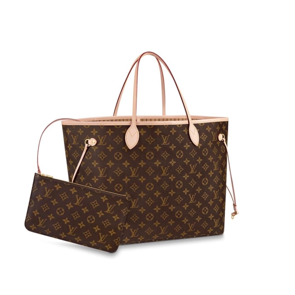 Louis Vuitton Monogram Canvas Neverfull GM M40990 Beige,Neverfull,LOUIS VUITTON,BAGS