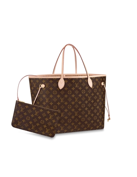 Louis Vuitton Monogram Canvas Neverfull GM M40990 Beige,Neverfull,LOUIS VUITTON,BAGS