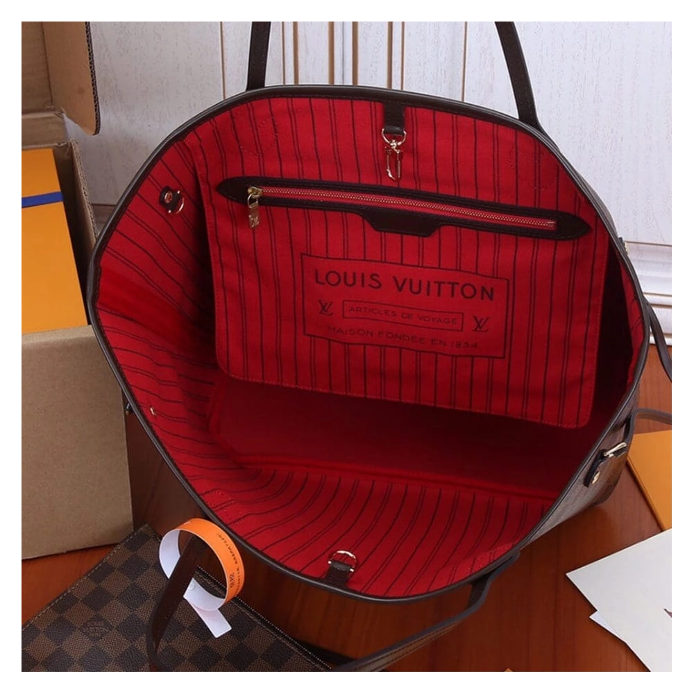 LV Neverfull MM Tote N41358,Neverfull,LOUIS VUITTON,BAGS