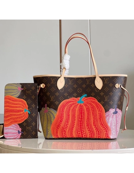 LV X YK Neverfull MM,Neverfull,LOUIS VUITTON,BAGS