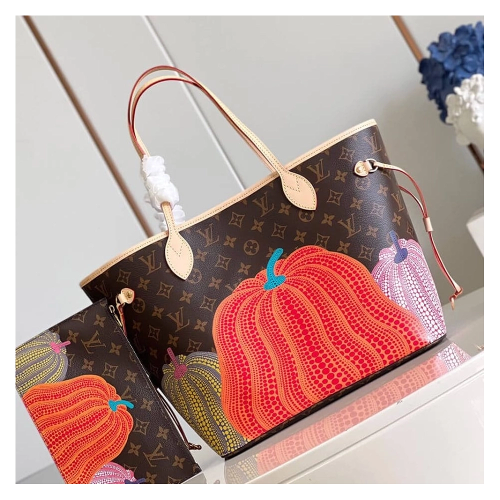 LV X YK Neverfull MM,Neverfull,LOUIS VUITTON,BAGS