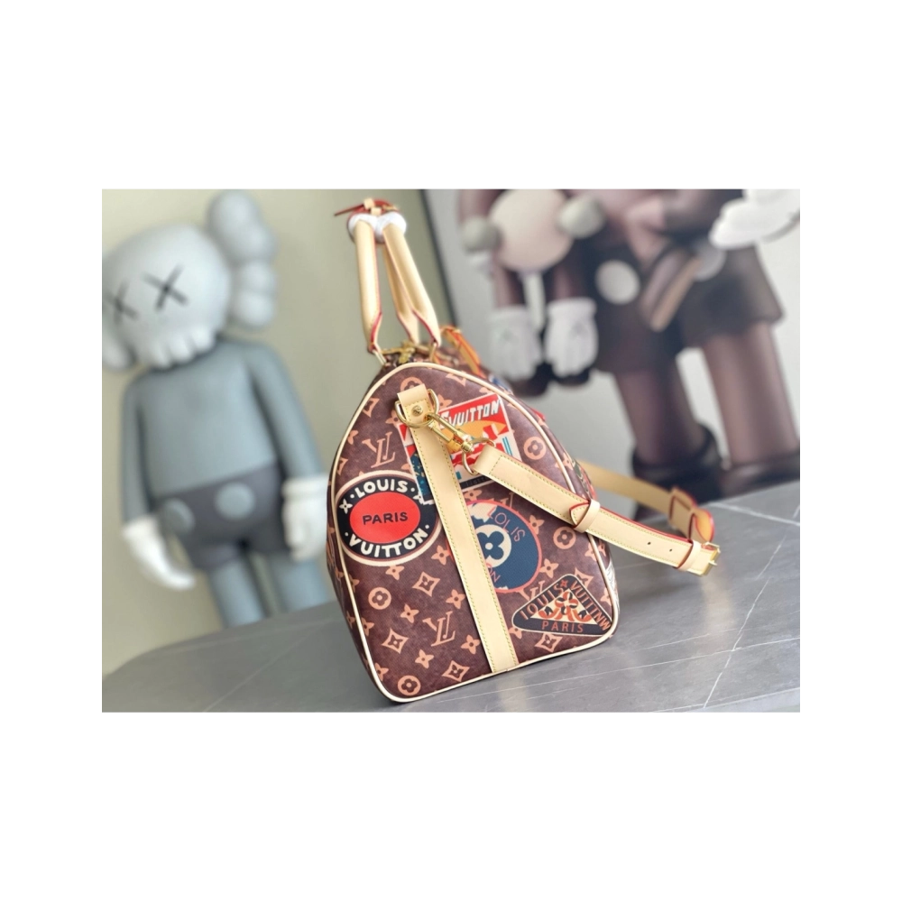 Louis Vuitton M24960 Flight Mode Keepall Bandouliere 45,Keepall,LOUIS VUITTON,BAGS