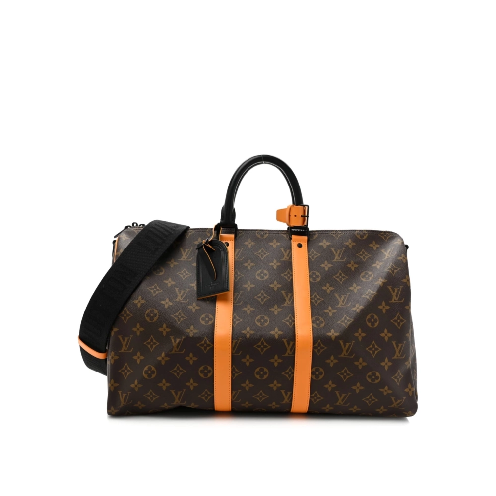 Louis Vuitton Monogram Macassar Keepall Bandouliere 45 Radiant Sun,Keepall,LOUIS VUITTON,BAGS