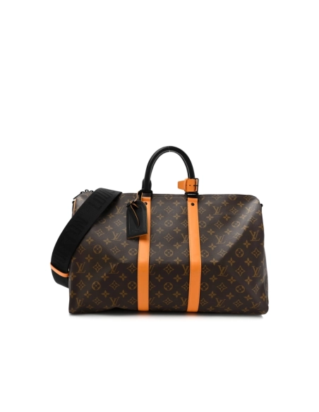 Louis Vuitton Monogram Macassar Keepall Bandouliere 45 Radiant Sun,Keepall,LOUIS VUITTON,BAGS