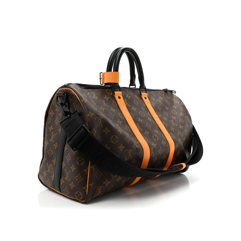 Louis Vuitton Monogram Macassar Keepall Bandouliere 45 Radiant Sun,Keepall,LOUIS VUITTON,BAGS