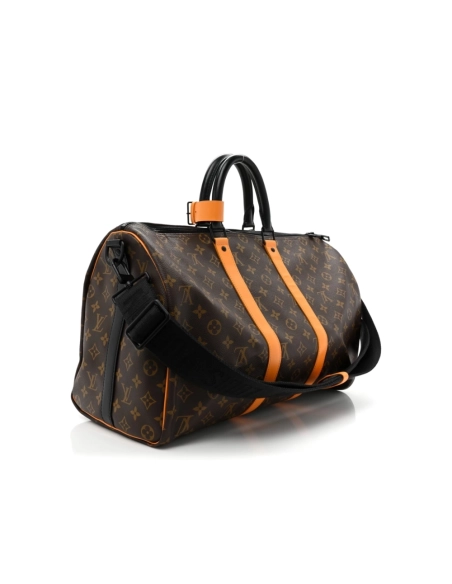 Louis Vuitton Monogram Macassar Keepall Bandouliere 45 Radiant Sun,Keepall,LOUIS VUITTON,BAGS