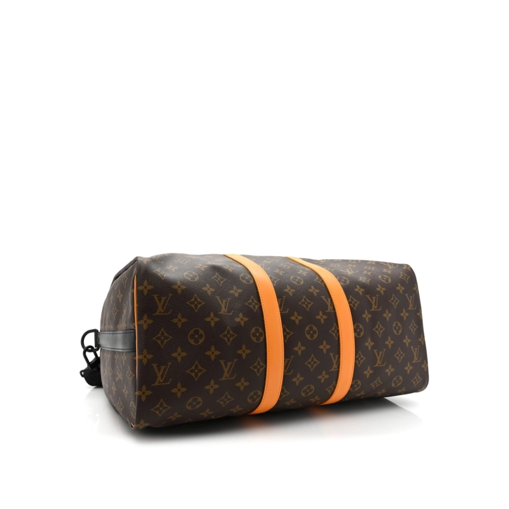Louis Vuitton Monogram Macassar Keepall Bandouliere 45 Radiant Sun,Keepall,LOUIS VUITTON,BAGS