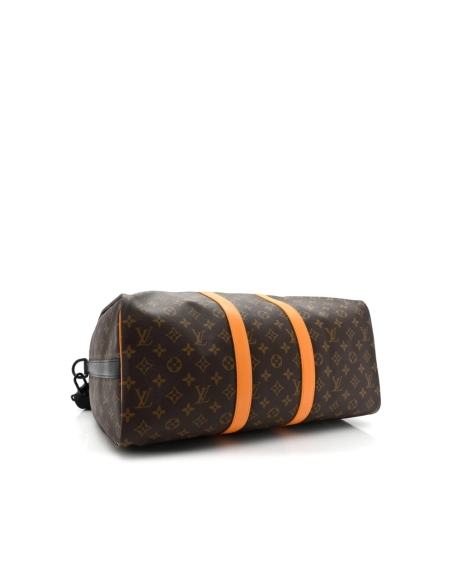 Louis Vuitton Monogram Macassar Keepall Bandouliere 45 Radiant Sun,Keepall,LOUIS VUITTON,BAGS
