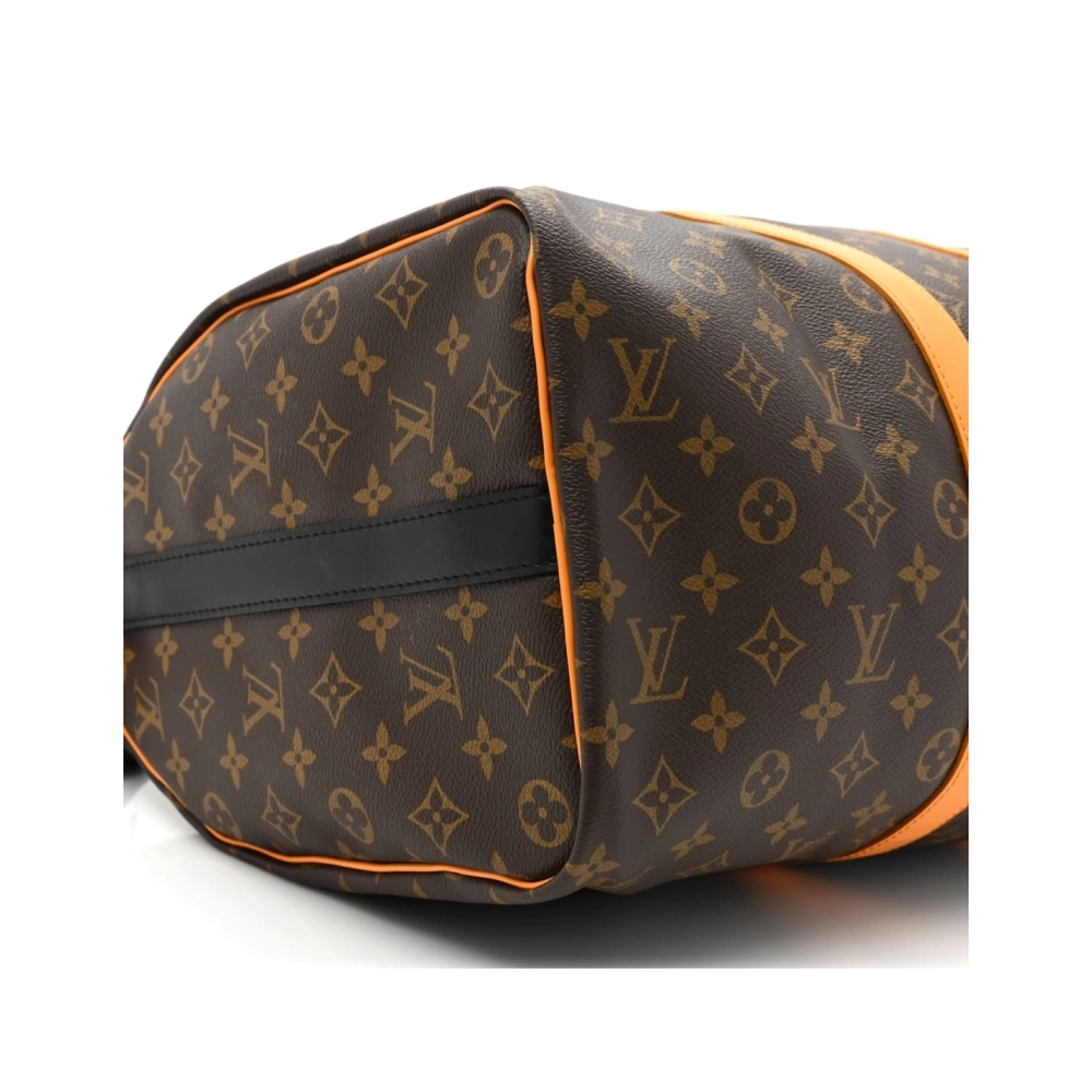 Louis Vuitton Monogram Macassar Keepall Bandouliere 45 Radiant Sun,Keepall,LOUIS VUITTON,BAGS