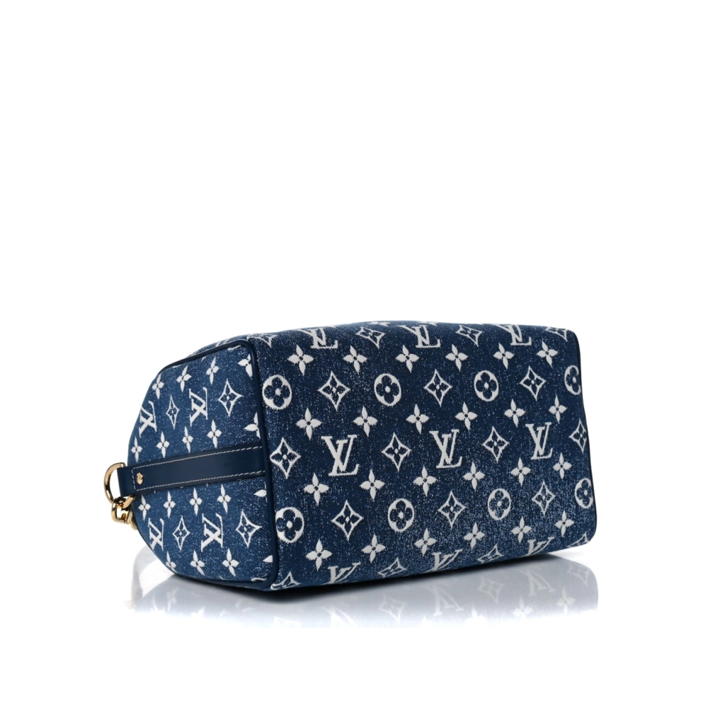 LOUIS VUITTON Speedy 25 Bag Denim Blue M59609,Keepall,LOUIS VUITTON,BAGS
