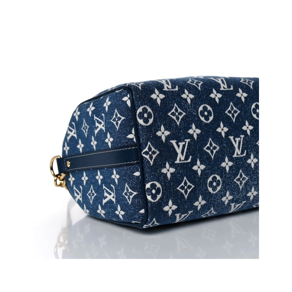 LOUIS VUITTON Speedy 25 Bag Denim Blue M59609,Keepall,LOUIS VUITTON,BAGS