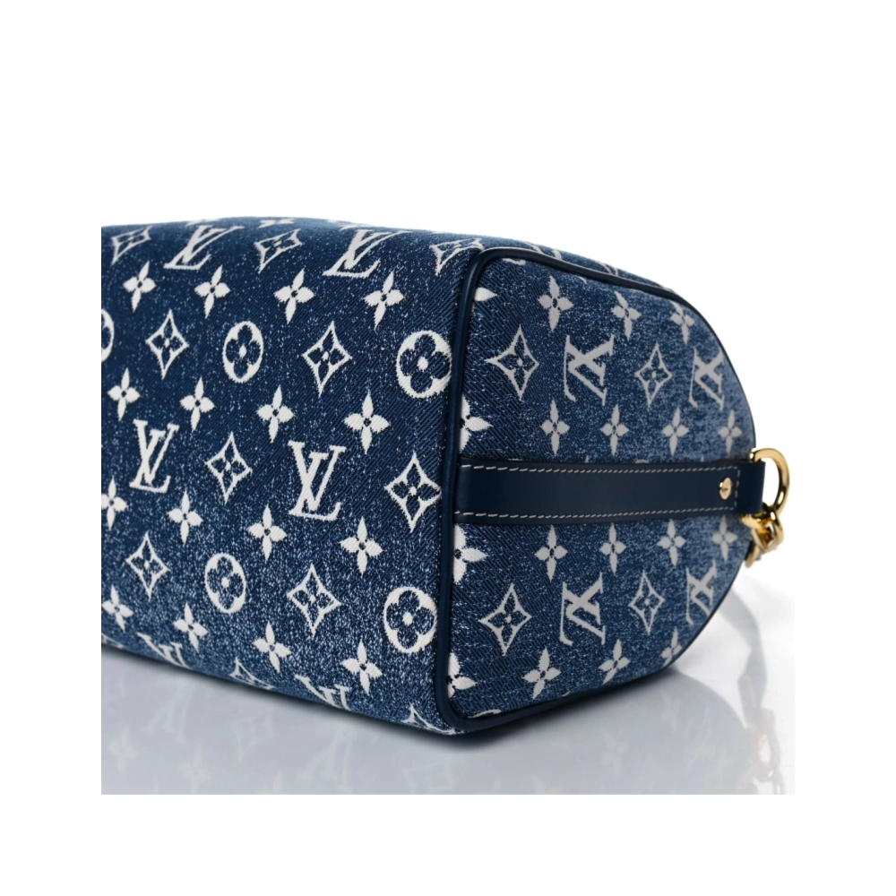 LOUIS VUITTON Speedy 25 Bag Denim Blue M59609,Keepall,LOUIS VUITTON,BAGS