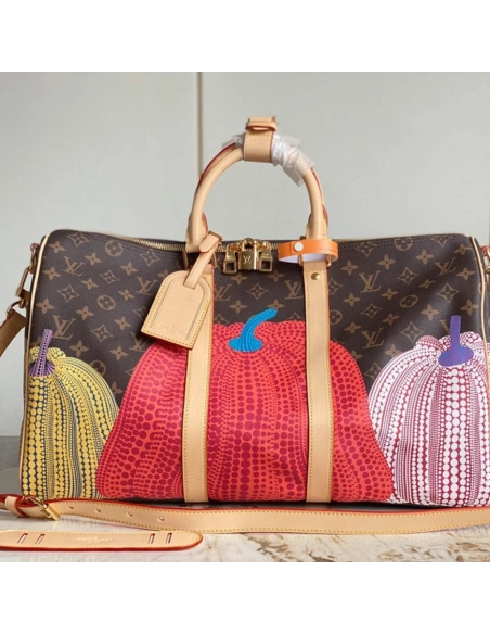 LV X YK Keepall 45,Keepall,LOUIS VUITTON,BAGS