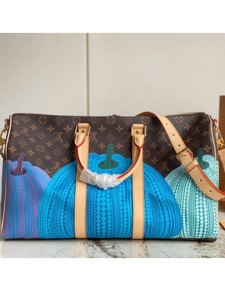 LV X YK Keepall 45,Keepall,LOUIS VUITTON,BAGS