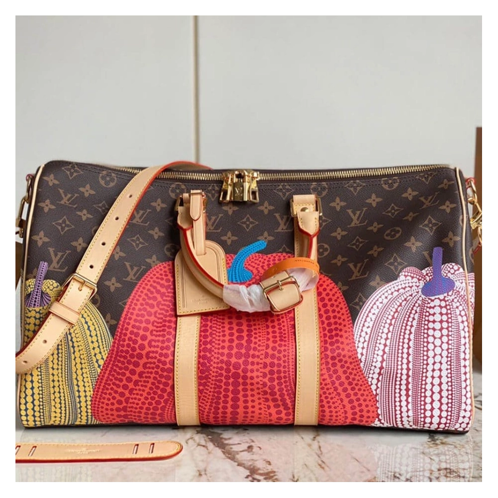 LV X YK Keepall 45,Keepall,LOUIS VUITTON,BAGS