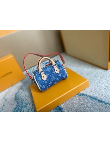 Louis Vuitton M01701 Micro Speedy Bag Charm,Speedy,LOUIS VUITTON,BAGS