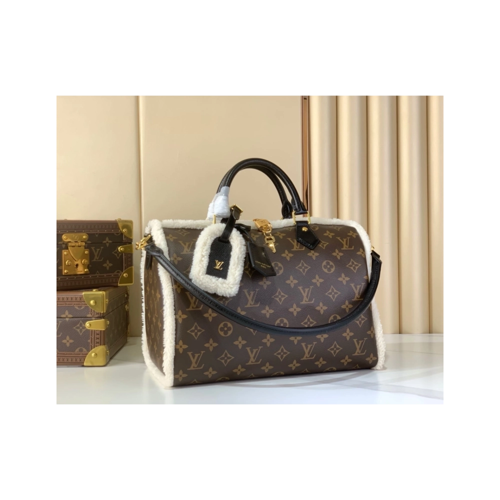 Louis Vuitton M26326 SPEEDY SOFT 30 TEDDY,Speedy,LOUIS VUITTON,BAGS