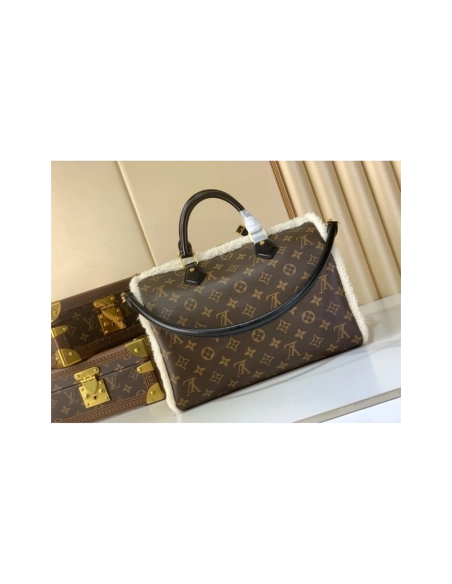 Louis Vuitton M26326 SPEEDY SOFT 30 TEDDY,Speedy,LOUIS VUITTON,BAGS
