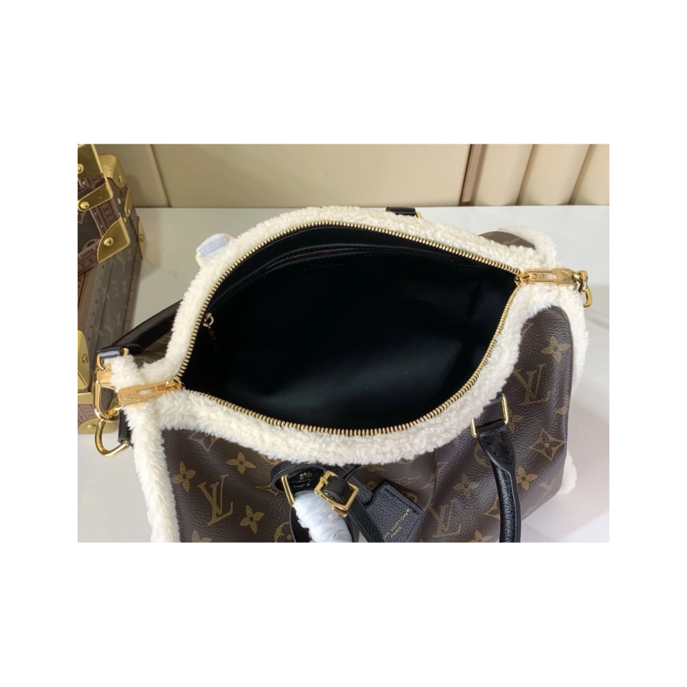 Louis Vuitton M26326 SPEEDY SOFT 30 TEDDY,Speedy,LOUIS VUITTON,BAGS