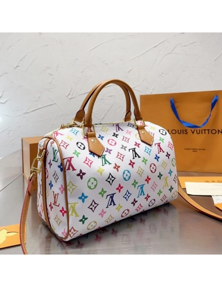 LOUIS VUITTON MULTICOLORE Speedy BANDOULIERE 30 M92643,Speedy,LOUIS VUITTON,BAGS