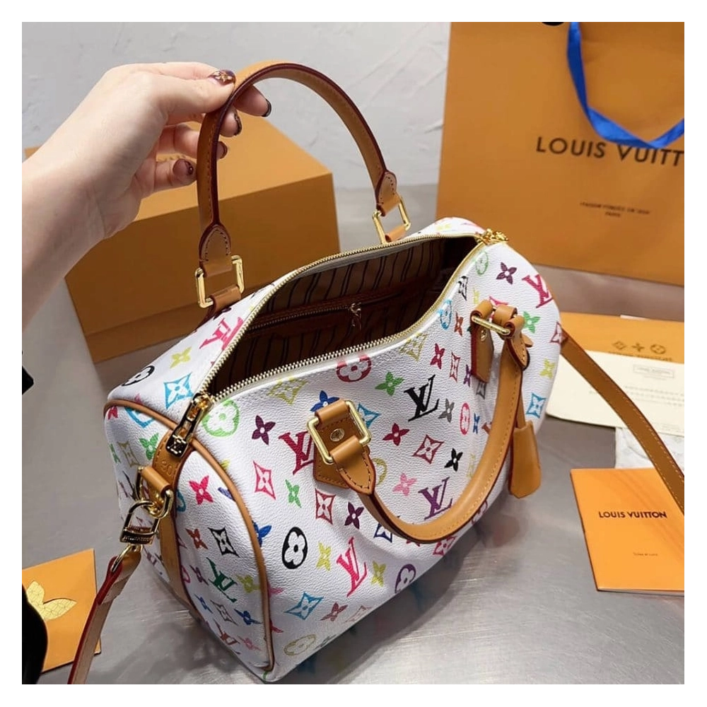 LOUIS VUITTON MULTICOLORE Speedy BANDOULIERE 30 M92643,Speedy,LOUIS VUITTON,BAGS