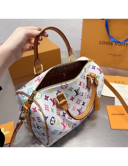 LOUIS VUITTON MULTICOLORE Speedy BANDOULIERE 30 M92643,Speedy,LOUIS VUITTON,BAGS