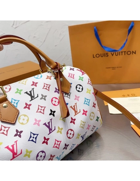 LOUIS VUITTON MULTICOLORE Speedy BANDOULIERE 30 M92643,Speedy,LOUIS VUITTON,BAGS